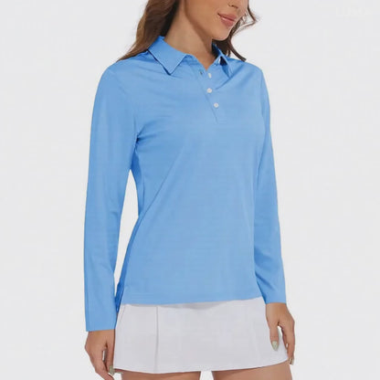 UPF50+ Long Sleeve Polo Shirt